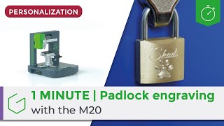 ⏱️ 1 Minute  Padlock engraving with the M20 [upl. by Lourie868]