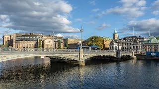 Stockholm City Center Parlament Drottninggatan Sergels Torg Sweden [upl. by Leasa412]