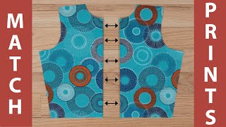 How to Match Fabric Prints When Sewing Seams [upl. by Arem]