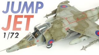 Building Airfixs Hawker Siddeley Harrier GR3  172 Model Kit Build [upl. by Clemmie]