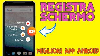 COME REGISTRARE LO SCHERMO DEL TELEFONO metodo SENZA app [upl. by Blatman]