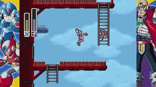 Mega Man X Tower Stage  Boss Boomer Kuwanger  Itens Heart Tank RockmanX [upl. by Goraud]