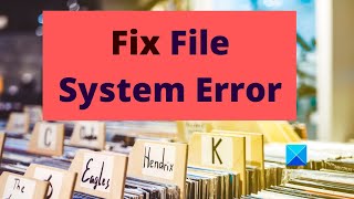 How to FIX A File System Error [upl. by Awhsoj46]