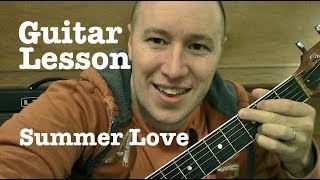 Summer Love Guitar Lesson One Direction Todd Downing [upl. by Spector989]