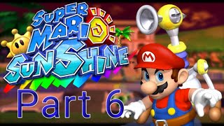 Super Mario Sunshine Walkthrough Part 6  Sirena Beach Turbo and Rocket Nozzles [upl. by Lesig]