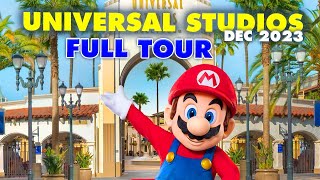 Full walking tour of Universal Studios Hollywood  Dec 2023 [upl. by Tabbatha]