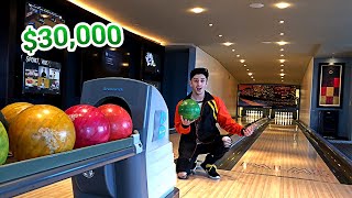 MY INSANE 30000 HOTEL ROOM BOWLING ALLEY IN THE ROOM  FaZe Rug [upl. by Olyhs508]