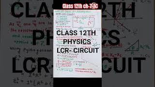 InductanceSeries LCR CircuitAC12th Physics2024 PCMWITHADSIR [upl. by Mairem939]