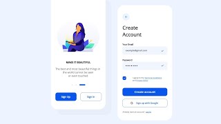 1 How to create Professional and Animated login sign up screen in kodularUI design AIA FilePart 1 [upl. by Valentia]