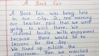 Write an essay on A visit to Book Fair  A Book Fair  English [upl. by Retsim]