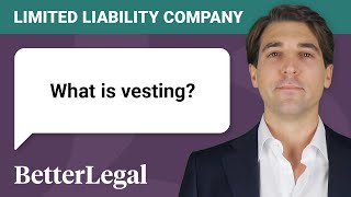 What is vesting Vesting for startups explained by BetterLegal [upl. by Lazaruk]