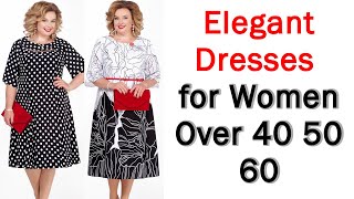 Gorgeous Dresses For Women Over 50 and 60 [upl. by Ttcos]