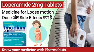 Loperamide hydrochloride tableta ip  Imodium tablet  Treatment of Diarrhoea  Loperamide in motion [upl. by Francie]