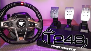 Thrustmaster T248 REVIEW Is this wheel and pedal set worth buying Everything you need to know [upl. by Aisital]