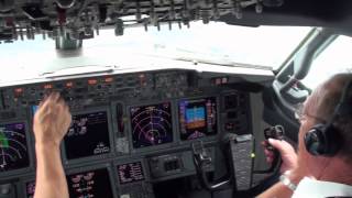 Flying in a 737 Boeing Business Jet [upl. by Neelyak]