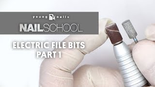 YN NAILS SCHOOL  ELECTRIC FILE BITS PART 1 [upl. by Ynagoham]