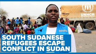 South Sudanese refugees return home to escape conflict in Sudan [upl. by Ymmor]