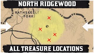 ALL North Ridgewood Treasure Map Location [upl. by Yrakaz]