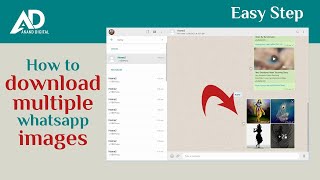 How to download multiple whatsapp images document on whatsapp web [upl. by Enairda453]