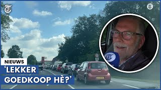 Nederlanders in file voor Duitse pomp 20 km omgereden [upl. by Hoopen735]