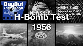 US HBomb Test At Bikini Atoll 1956 Historic Film Footage [upl. by Lari]