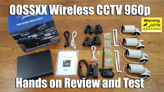 Wireless CCTV 960P  1TB NVR  Push Notifications by OOSSXX Unboxing and Complete Setup [upl. by Janus]