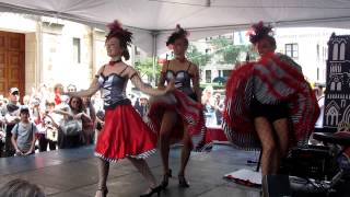 Karens Cancan Dancers  Bastille Day NYC 2014 [upl. by Rosmarin]