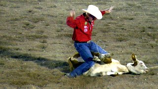 Tiedown Roping  2019 Dumas Cowboy Classic Rodeo Friday [upl. by Sivehc]