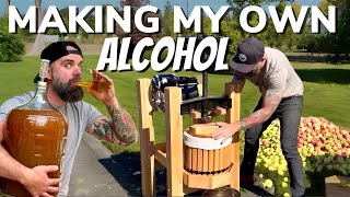 Making My Own Alcohol  How to Turn Apple Juice Into Cider [upl. by Noah]