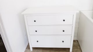 How To Assemble IKEA Hemnes 3Drawer Chest [upl. by Yacov]