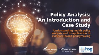 SDGHI Webinar Policy Analysis An Introduction and Case Study [upl. by Eneleoj]