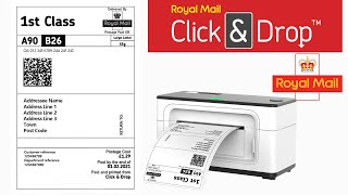 How to Print Royal Mail Shipping Labels with MUNBYN RealWriter 941 Label Printer [upl. by Esdras]