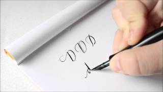 The Letter D  Basic Calligraphy Tutorial [upl. by Livvyy]