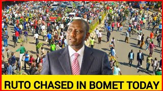 Toka hapa Msaliti Ruto heckled and chased in Bomet vift valley by Angry GENZ over Abductions [upl. by Ranger]