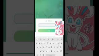 Evolve eevee into Sylveon using name trick  how to get Sylveon in Pokemon go shorts evolution [upl. by Yeliab]