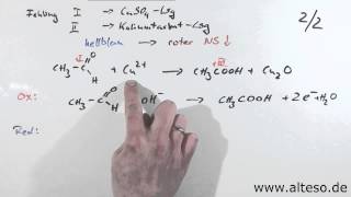 Übung Redoxreaktionen  FehlingProbe Variante B [upl. by Barbi]