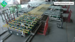 Fully auto glass processing line from cutting to tempering  smart intelligent glass factory [upl. by Niram873]