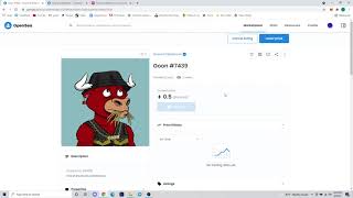 OpenSea Tutorial  How to flip or list an owned NFT for Sale [upl. by Binny]