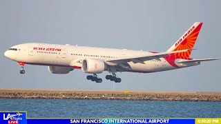 🔴LIVE San Francisco International Airport  SFO LIVE  SFO Plane Spotting [upl. by Otsirc474]