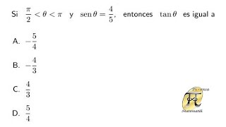 Razones trigonométricas 4  Examen de Admisión Universidad Nacional de Colombia [upl. by Daloris143]