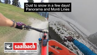 SaalbachHinterglemm Dust to snow within a few days Panorama and Monti Lines 2024 [upl. by Nagy]