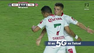 Gol de Camilo Sanvezzo  Mazatlán 11 Toluca  Liga BBVA MX  Apertura 2022  Jornada 15 [upl. by Nosredneh]