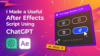 I Made This Useful After Effects Script with ChatGPT  Free Download After Effects Script [upl. by Nednyl]