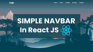 Navbar in React JS [upl. by Attenauq]