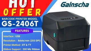 Gainscha 300 DPI Desktop Barcode Label Printer 4 inch any requirement please call 9818894744 [upl. by Gilroy]