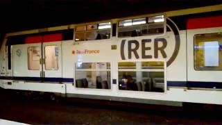 Départ dun MI2N et arrivée dun MI09 du RER A à Nogent sur Marne [upl. by Inwat]