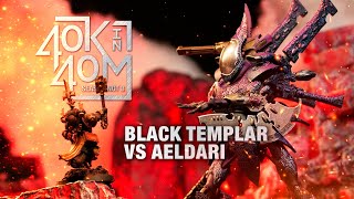 Black Templar vs an Aeldari Wraith army Nick Plays Eldar [upl. by Chloris780]