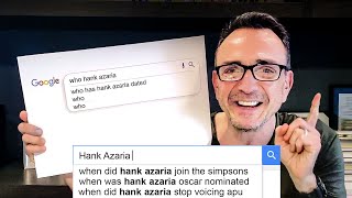 The Simpsons’ Hank Azaria Answers the Webs Most Searched Questions  WIRED [upl. by Callista939]