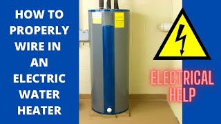 How To Wire A Water Heater To A Disconnect Box [upl. by Akirdnwahs]