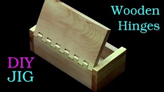 How to make a box with wooden hinges only with a table saw [upl. by Assiram]